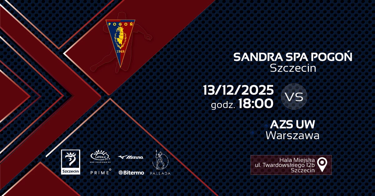 Sandra Spa Pogoń Szczecin vs AZS UW Warszawa