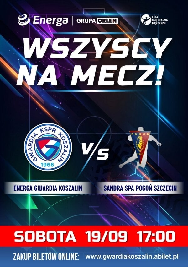 Bilety ENERGA Gwardia Koszalin vs Sandra SPA Pogoń Szczecin