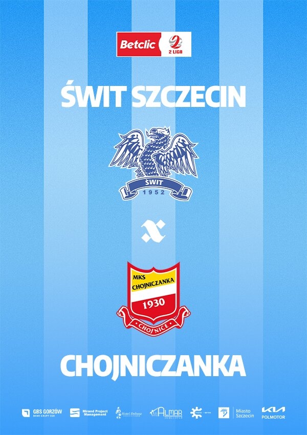 Bilety Świt Szczecin vs Chojniczanka Chojnice