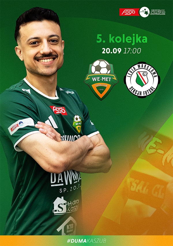 Bilety WE-MET Futsal Club Gmina Sierakowice vs Legia Warszawa