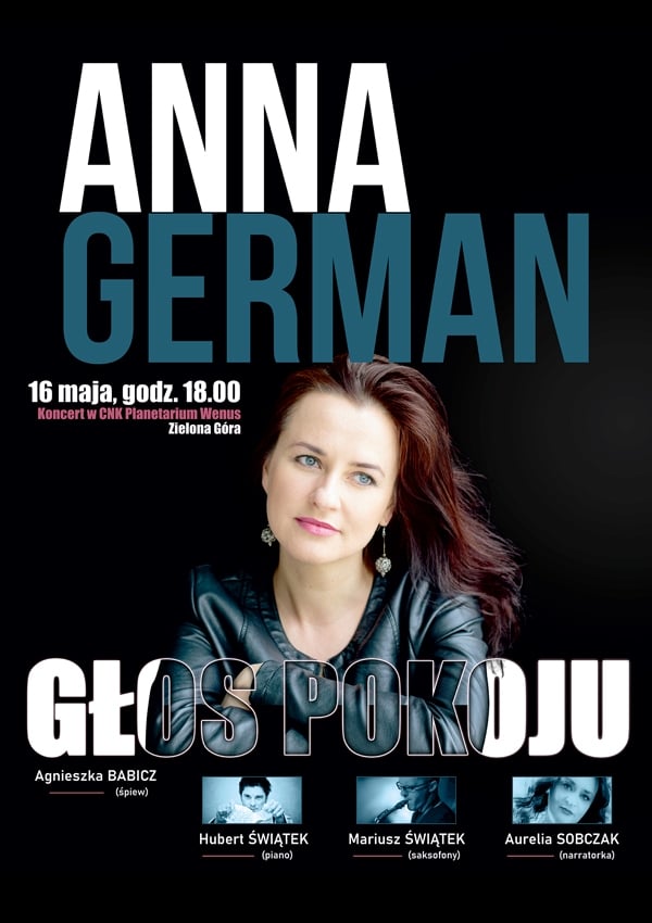 Bilety Anna German - głos pokoju