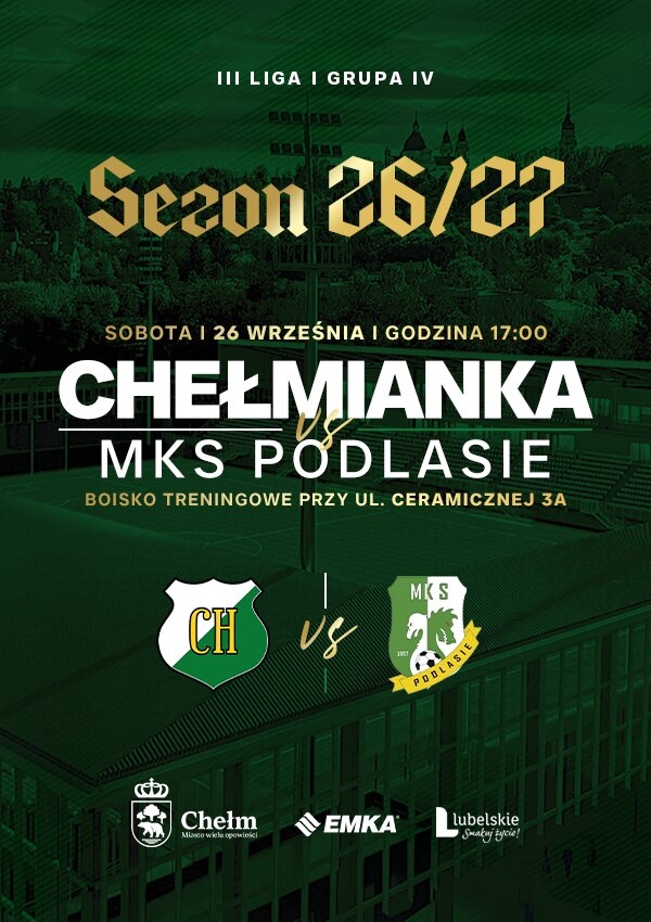 Bilety ChKS Chełmianka Chełm vs MKS Podlasie