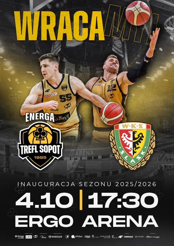 Bilety Energa Trefl Sopot vs WKS Śląsk Wrocław