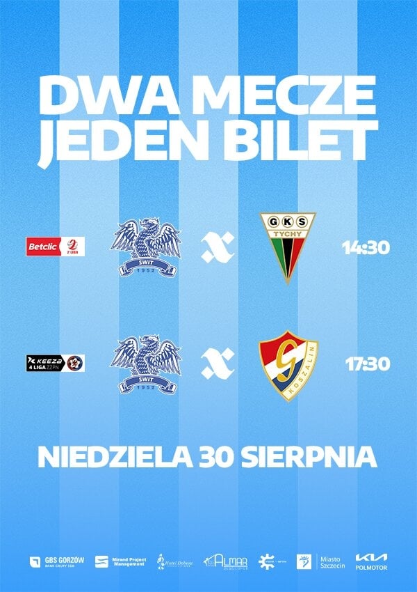 Bilety Świt Szczecin vs GKS Tychy