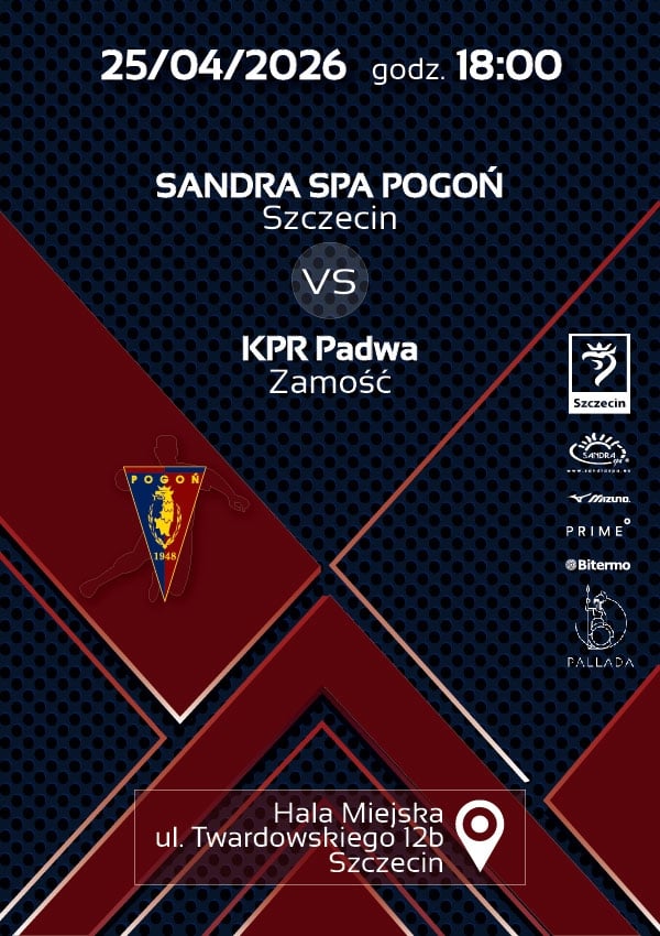 Bilety Sandra Spa Pogoń Szczecin vs KPR Padwa Zamość