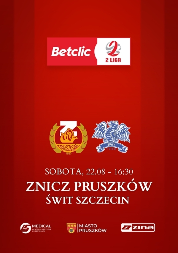 Bilety MKS Znicz Pruszków vs Świt Szczecin