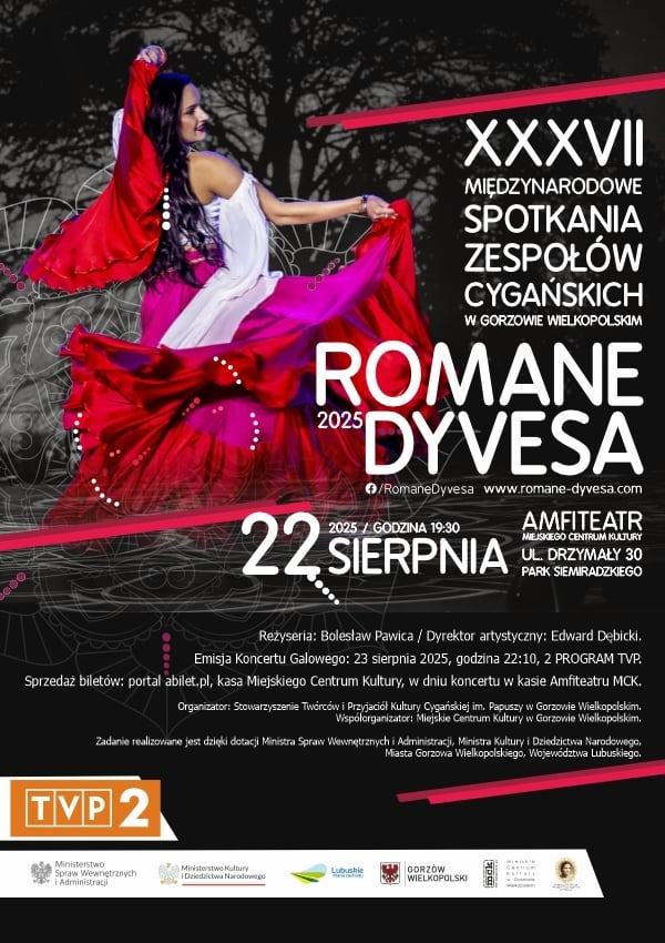 Bilety XXXVII Międzynarodowe Spotkania Zespołów Cygańskich ROMANE DYVESA 2025