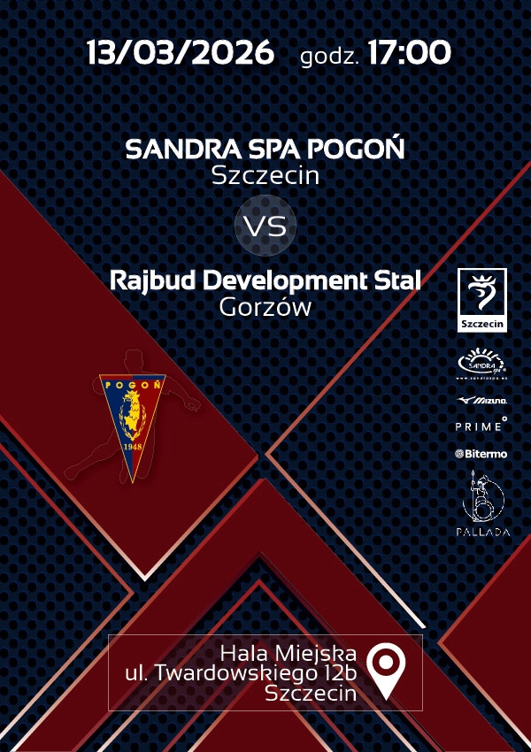 Bilety Sandra Spa Pogoń Szczecin vs Rajbud Development Stal Gorzów