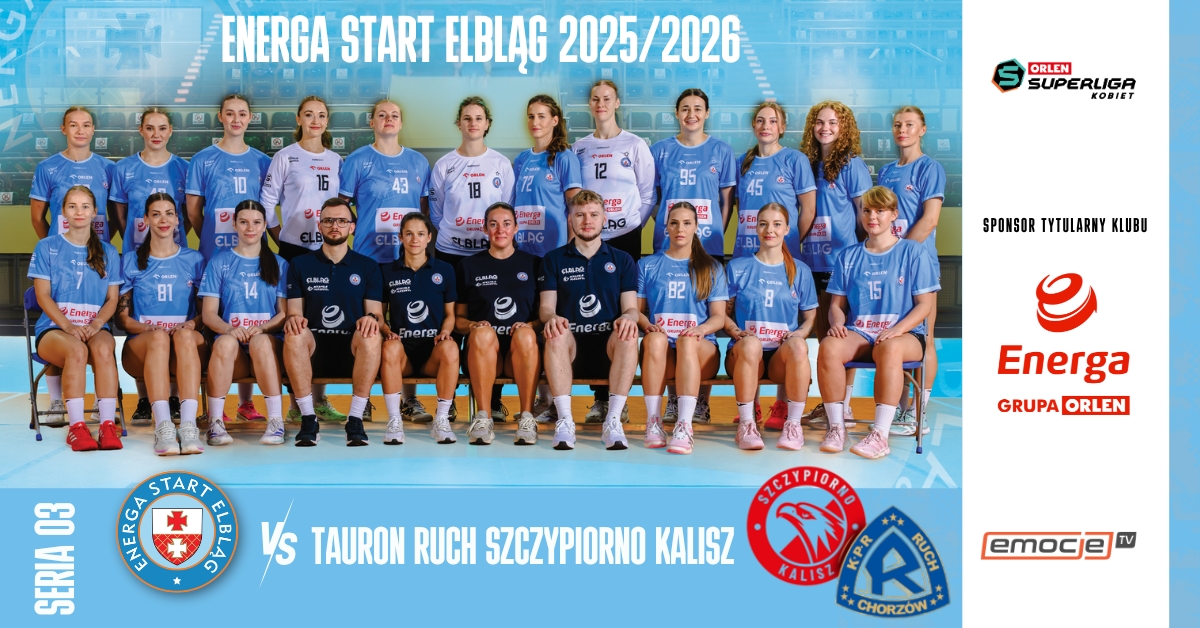 Energa Start Elbląg vs Tauron Ruch Szczypiorno Kalisz