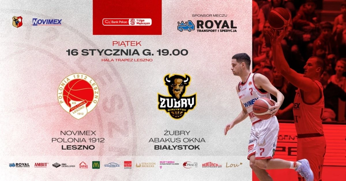 Novimex Polonia 1912 Leszno vs Żubry Abakus Okna Białystok