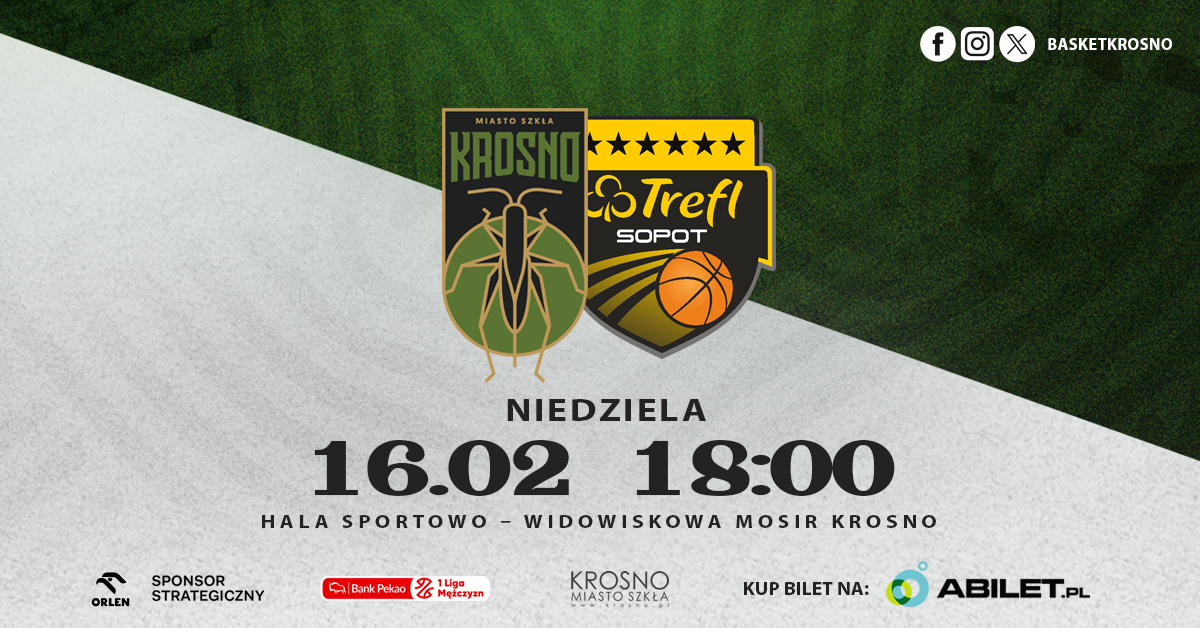 Miasto Szkła Krosno vs Bears Uniwersytet Gdański Trefl Sopot