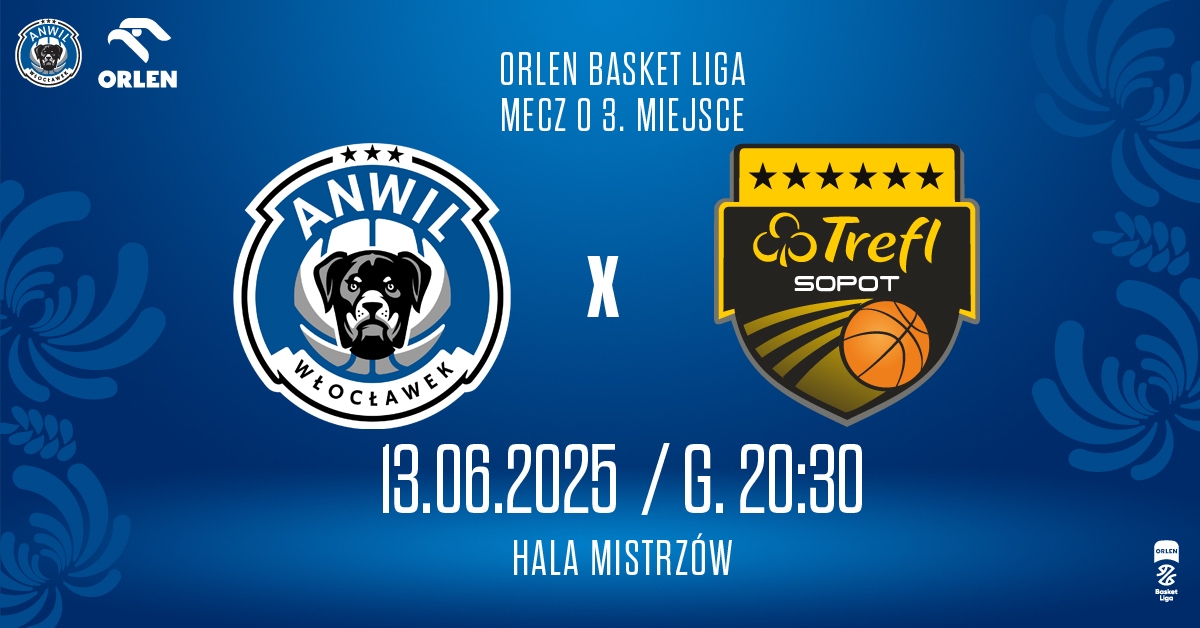Anwil Włocławek vs Trefl Sopot - mecz o brąz