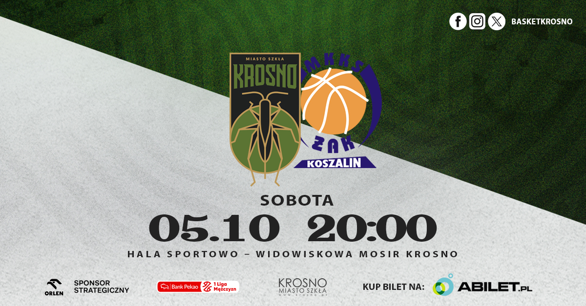 Miasto Szkła Krosno vs MKKS Żak Koszalin