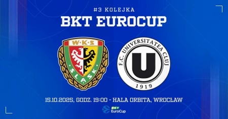 WKS Śląsk Wrocław vs U-BT Cluj - Napoca