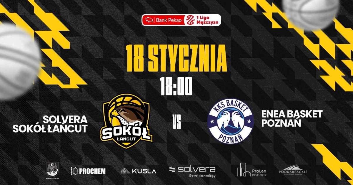 Solvera Sokół Łańcut vs Enea Basket Poznań