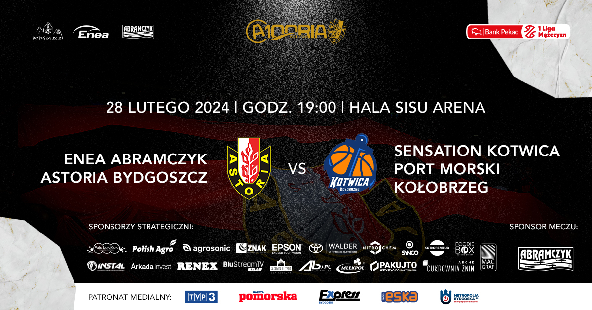 Enea Abramczyk Astoria Bydgoszcz vs Sensation Kotwica Port Morski Kołobrzeg