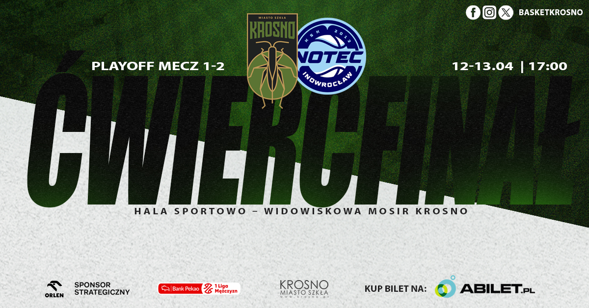 Ćwierćfinał Playoff: Miasto Szkła Krosno - karnet na 2 mecze