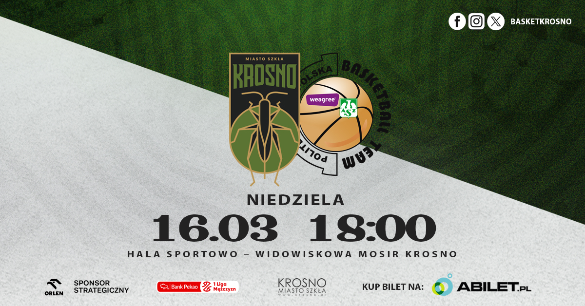 Miasto Szkła Krosno vs Weegree AZS Politechnika Opolska