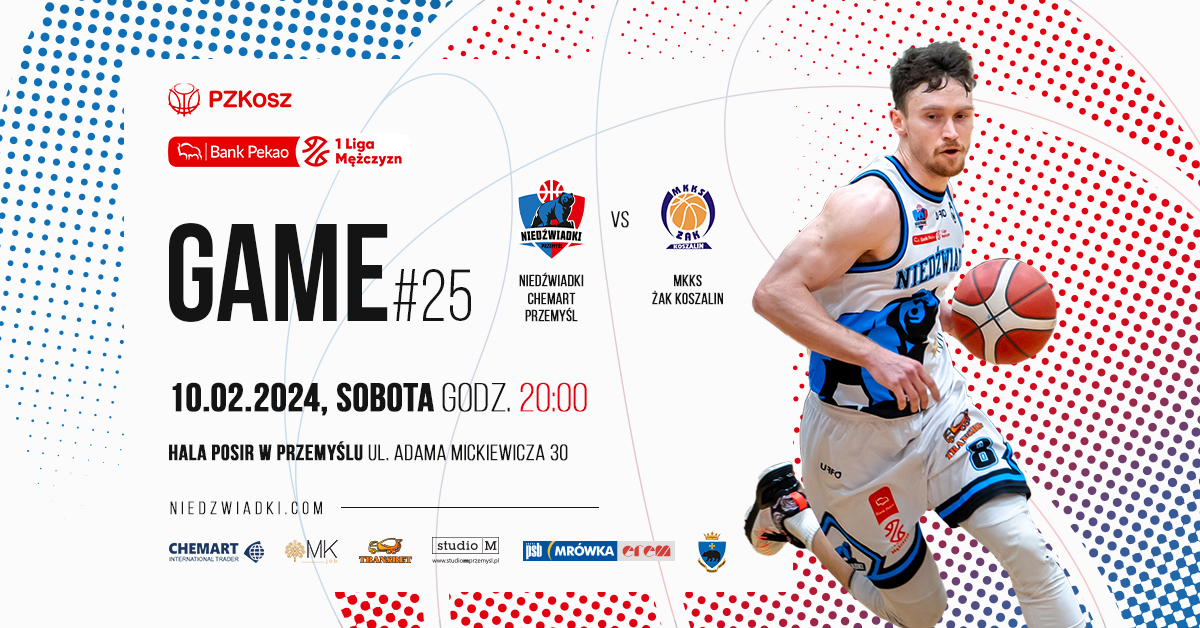 Chemart Niedźwiadki Przemyśl vs MKKS Żak Koszalin