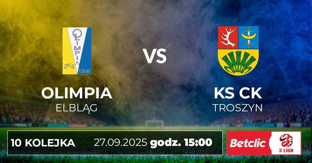 ZKS Olimpia Elbląg vs KS CK Troszczyn
