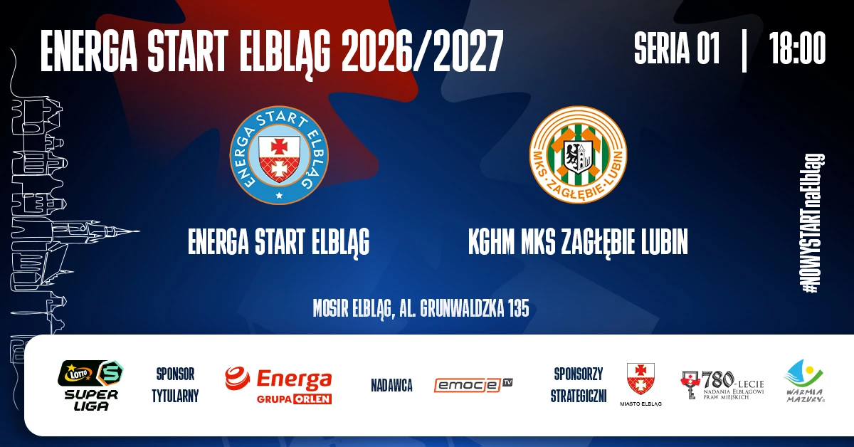 Energa Start Elbląg vs KGHM MKS Zagłębie Lubin