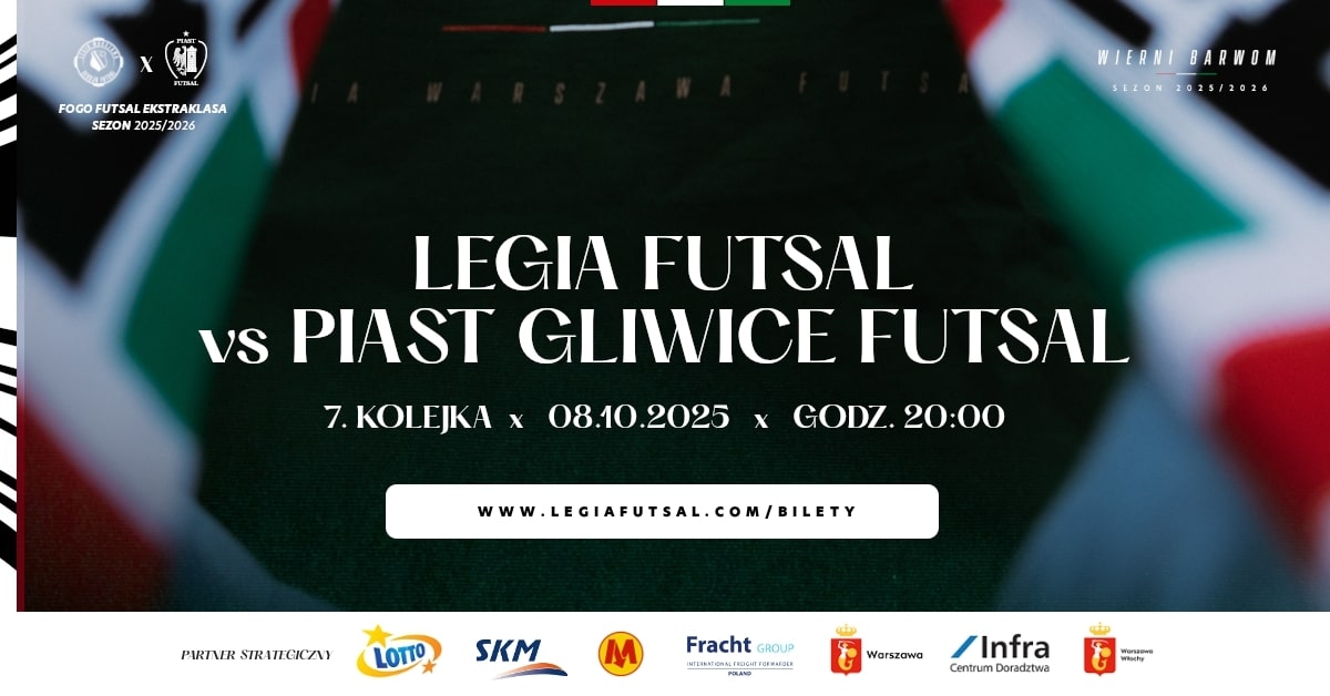 Legia Warszawa Futsal vs Piast Gliwice Futsal