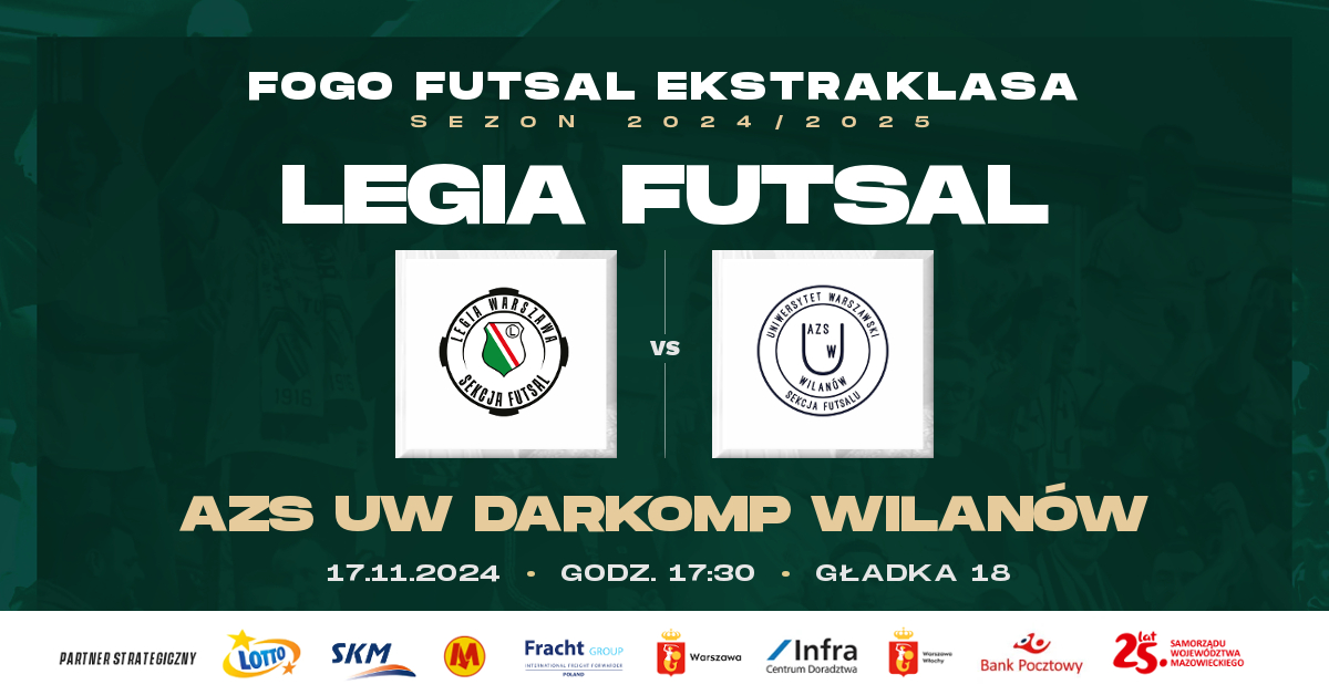 Legia Warszawa Futsal vs AZS UW Darkomp Wilanów