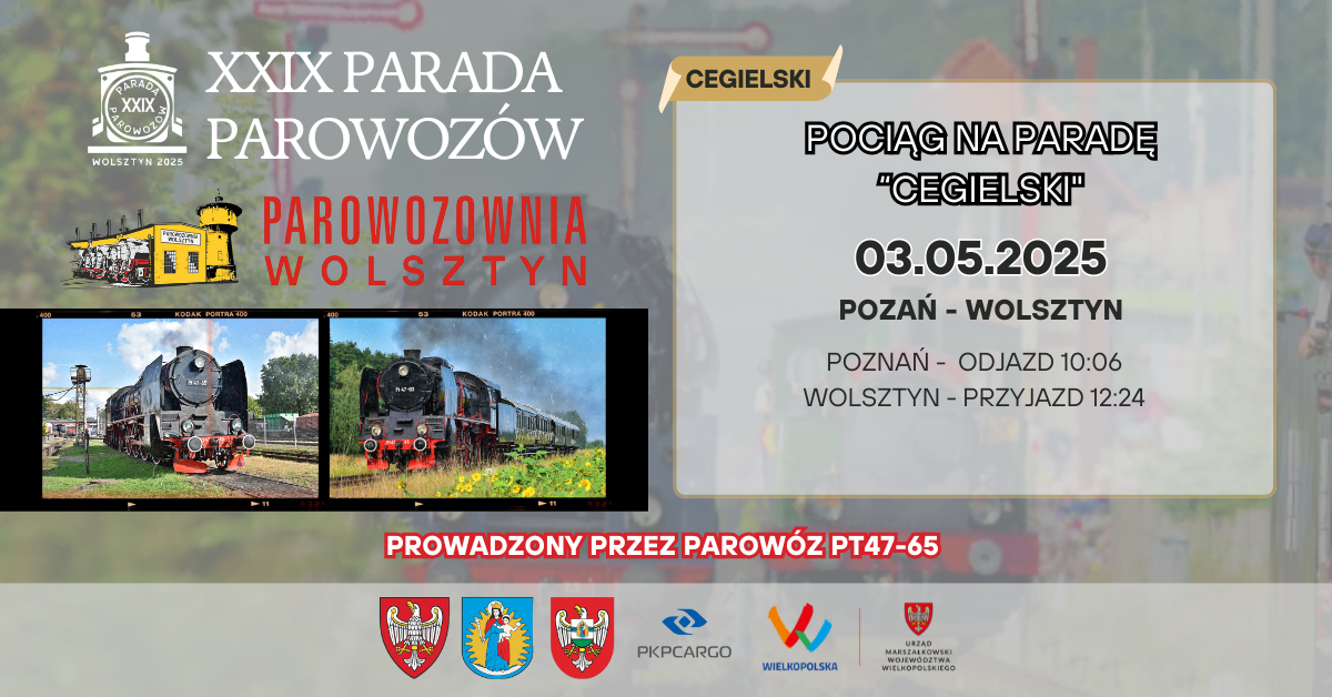 Pociąg Retro na Paradę Parowozów Cegielski!
