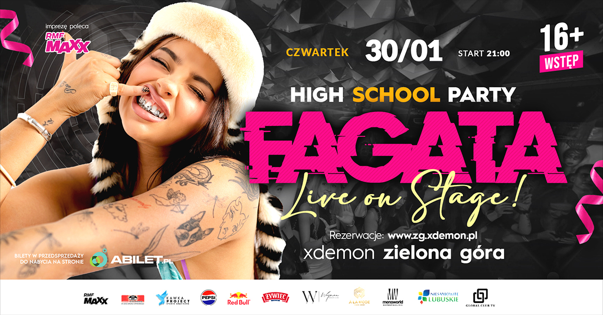 FAGATA Live on Stage! | ZAKOŃCZENIE FERII | X-Demon Zielona Góra