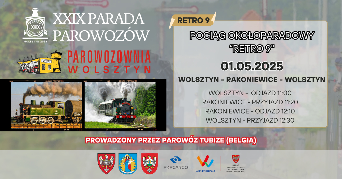 RETRO 9 - Podróż w czasie z parowozem Tubize!