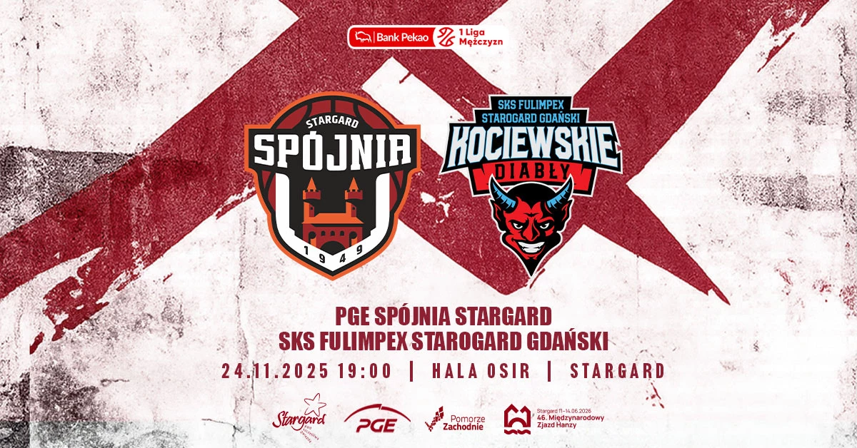PGE Spójnia Stargard vs SKS Fulimpex Starogard Gdański