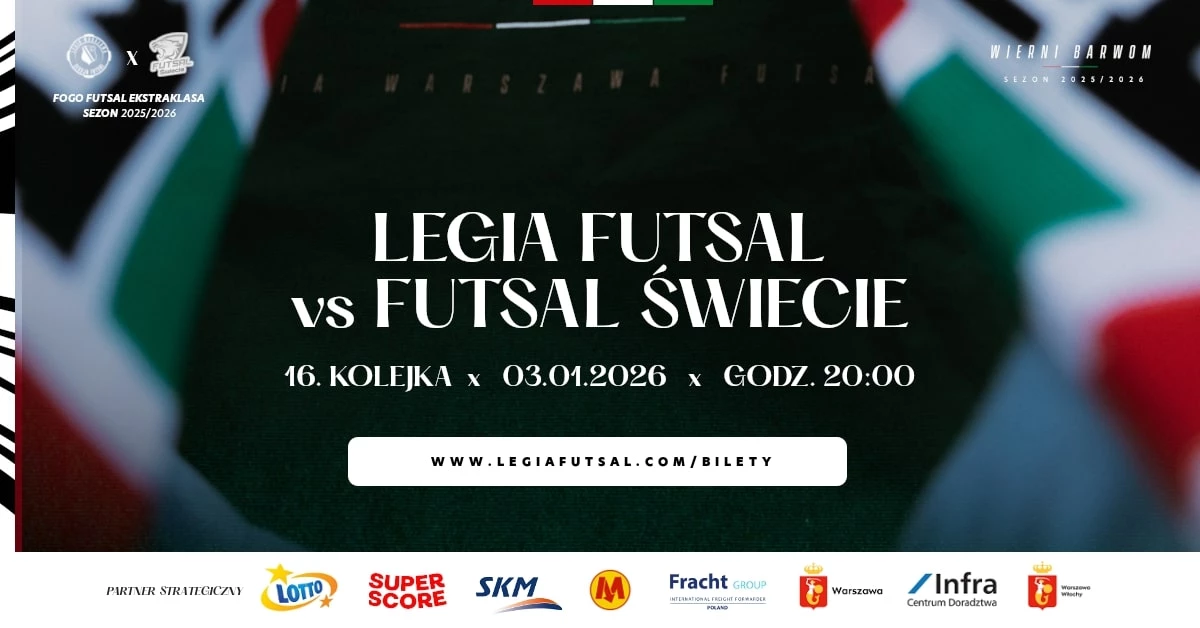 Legia Warszawa Futsal vs Futsal Świecie