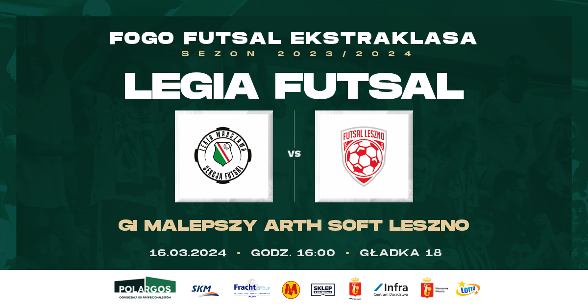 Legia Warszawa Futsal vs GI Malepszy Arth Soft Leszno