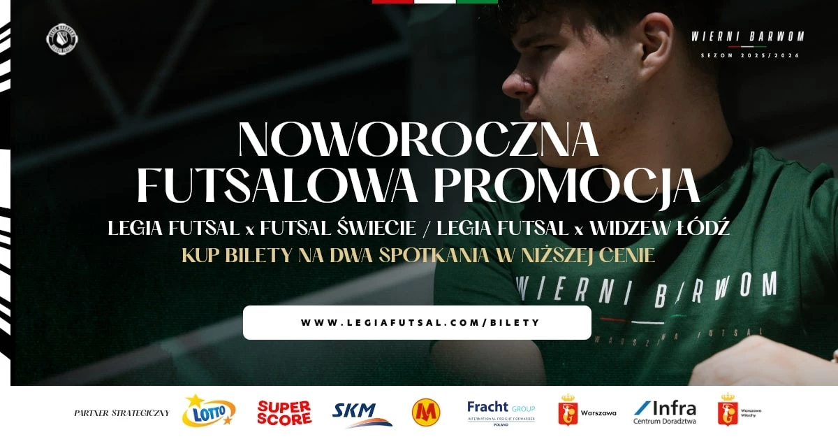 Legia Warszawa Futsal - bilet na 2 mecze